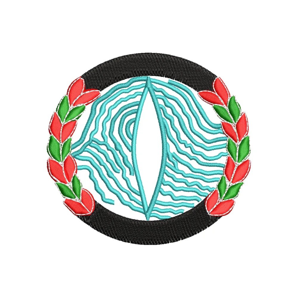 Gate of Water Embroidery Design