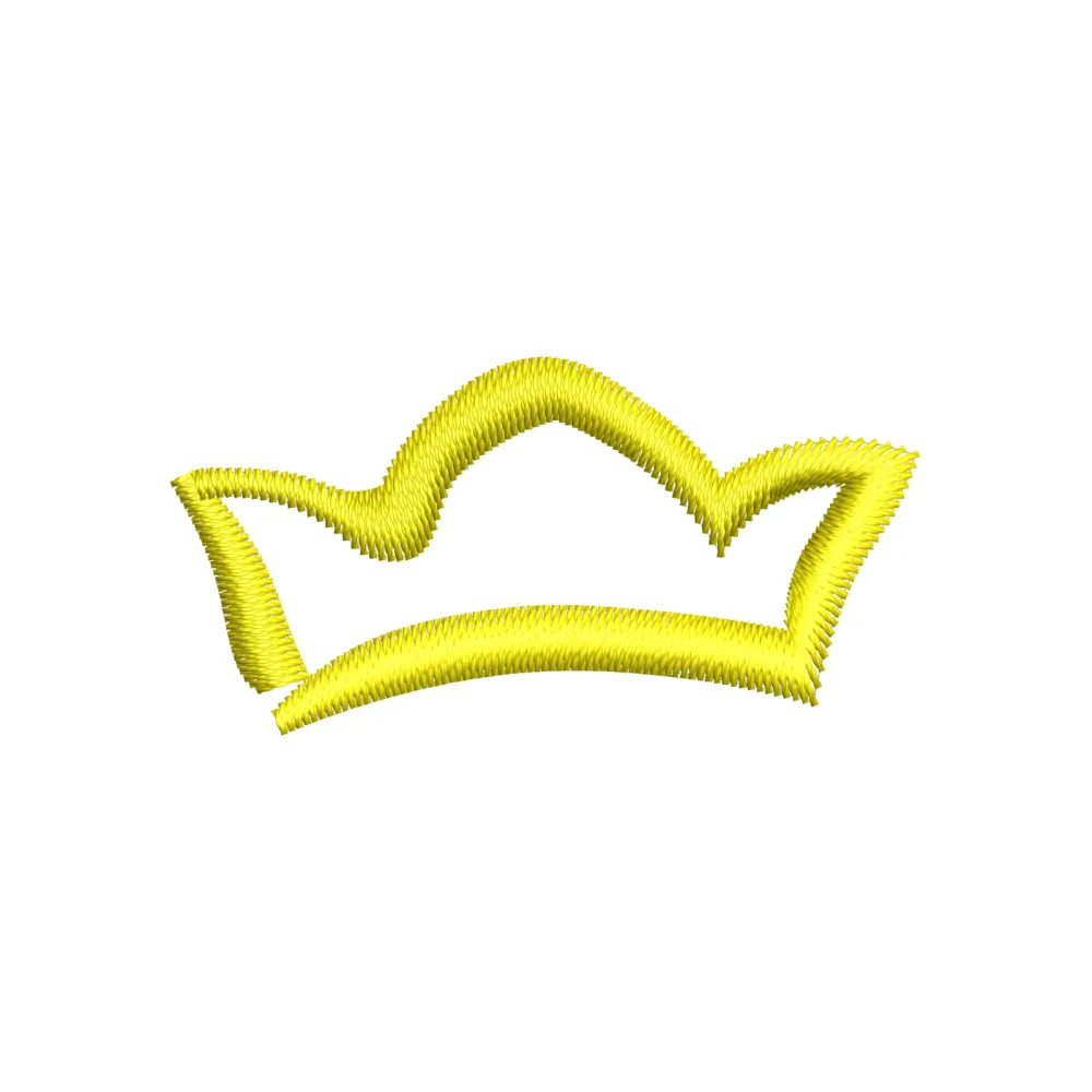 Crown Embroidery Design