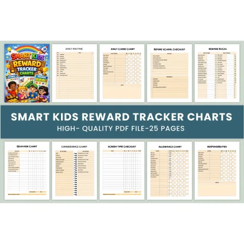 Smart Kids Reward Charts Planner