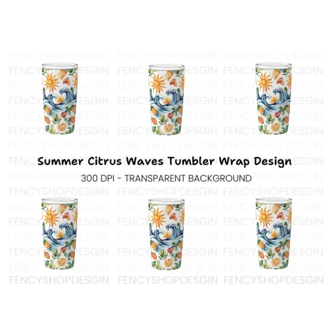 Summer Beach Tumbler Clipart Bundle