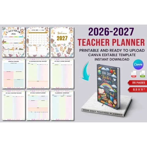Teacher Planner 100 Workbook