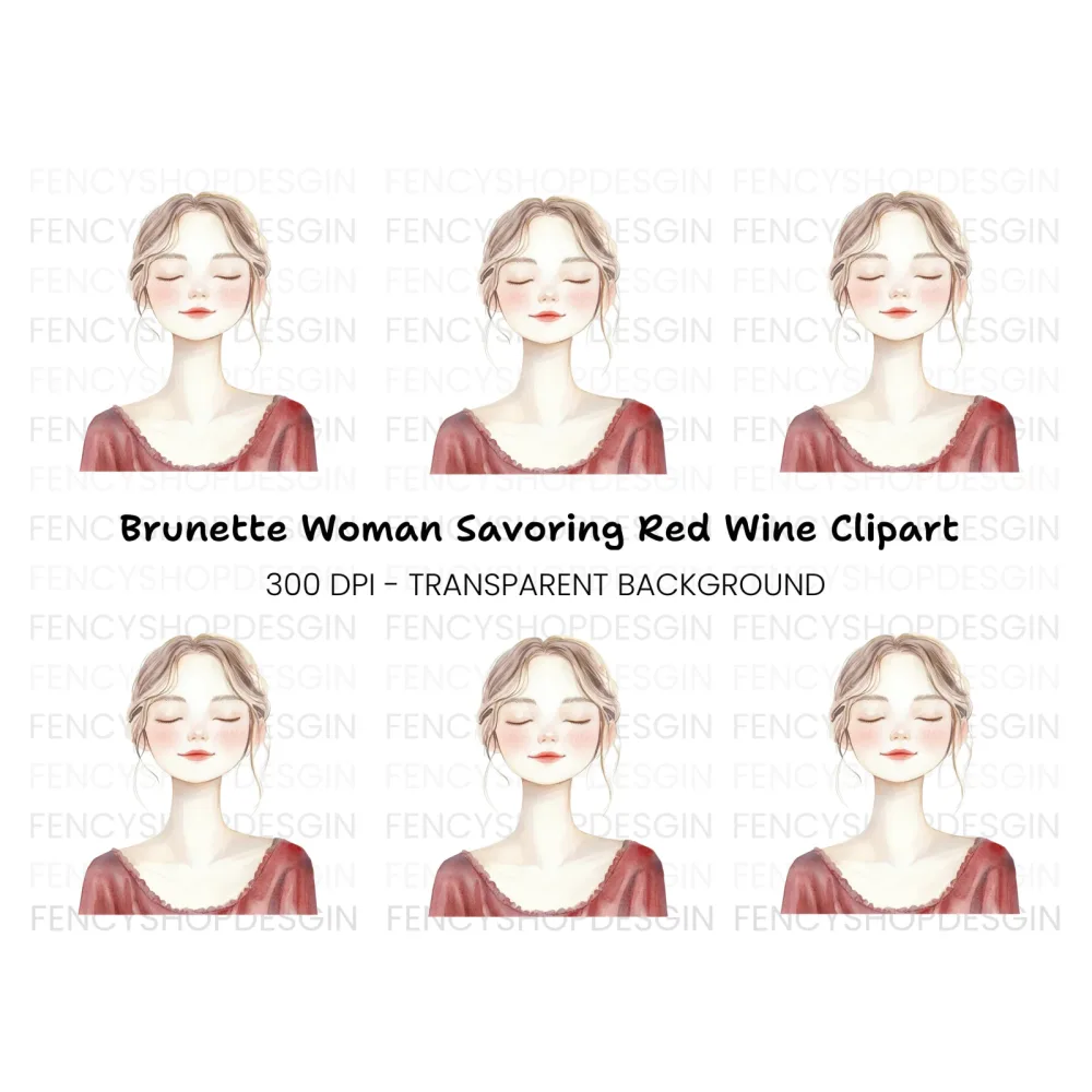 Serene Woman Clipart Bundle