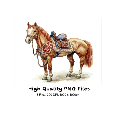 Western Horse Clipart Bundle