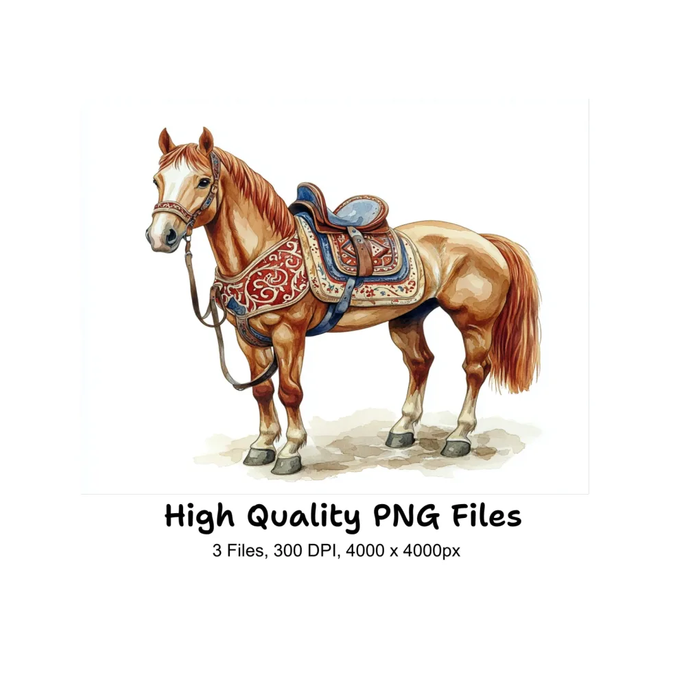 Western Horse Clipart Bundle