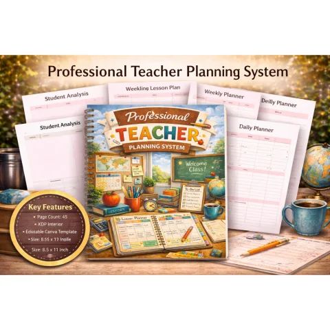 Professional Teacher Planning System Planner