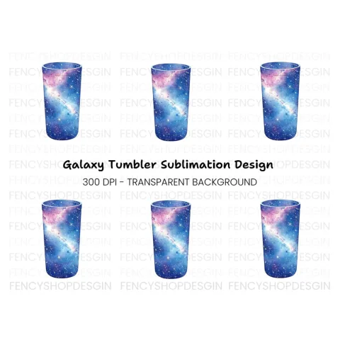 Galaxy Tumbler Clipart Bundle