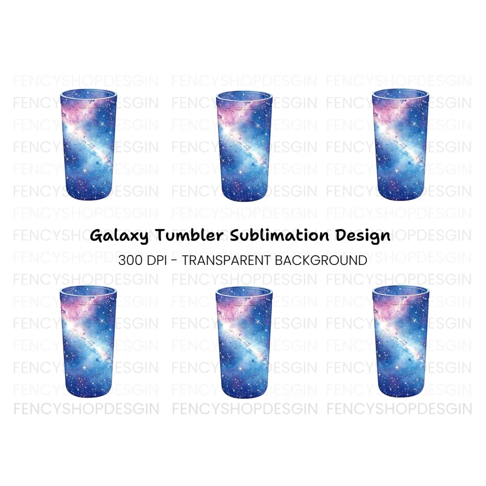 Galaxy Tumbler Clipart Bundle