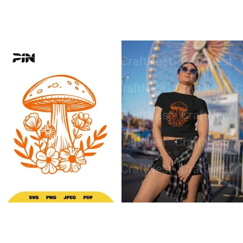 Mushroom Nature SVG Bundle