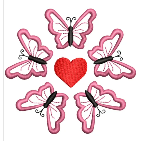 Butterflies Embroidery Design