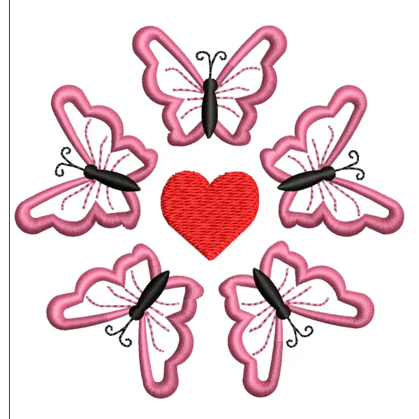 Butterflies Embroidery Design