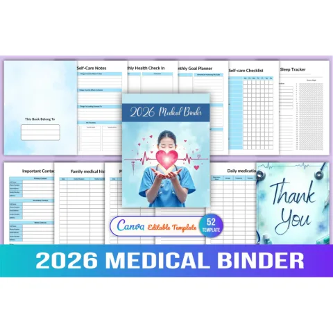 Medical Binder Planner for Organization
