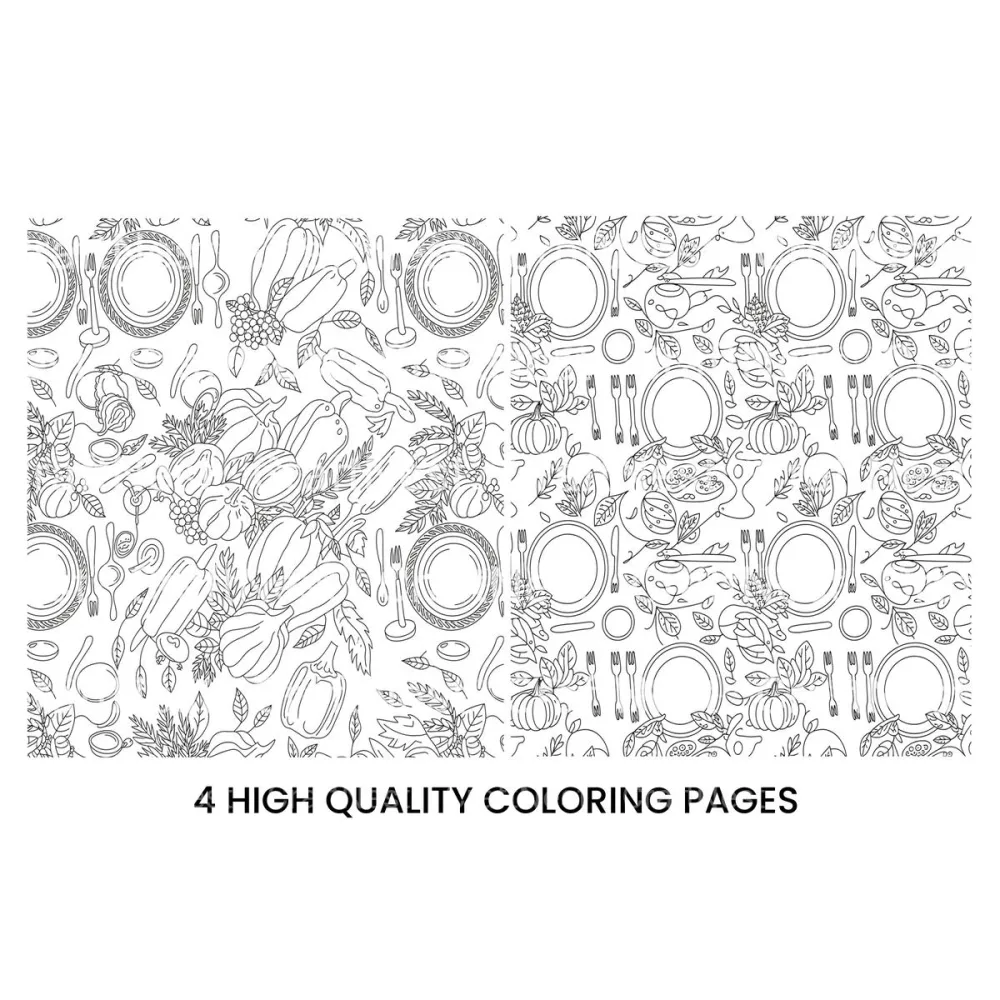 Thanksgiving Feast Coloring Books