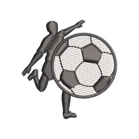 Man With Ball Embroidery Design
