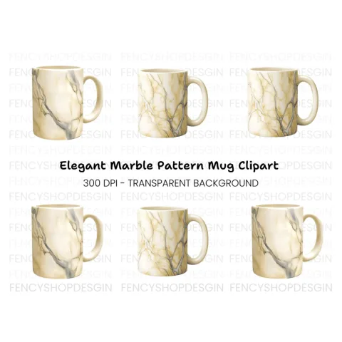 Elegant Marble Texture Clipart Bundle