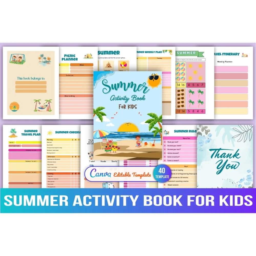 Summer Activity Planner for Kids