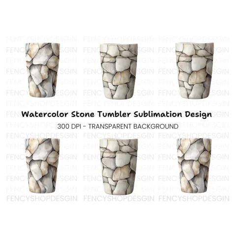 Stone Wall Tumbler Clipart Bundle