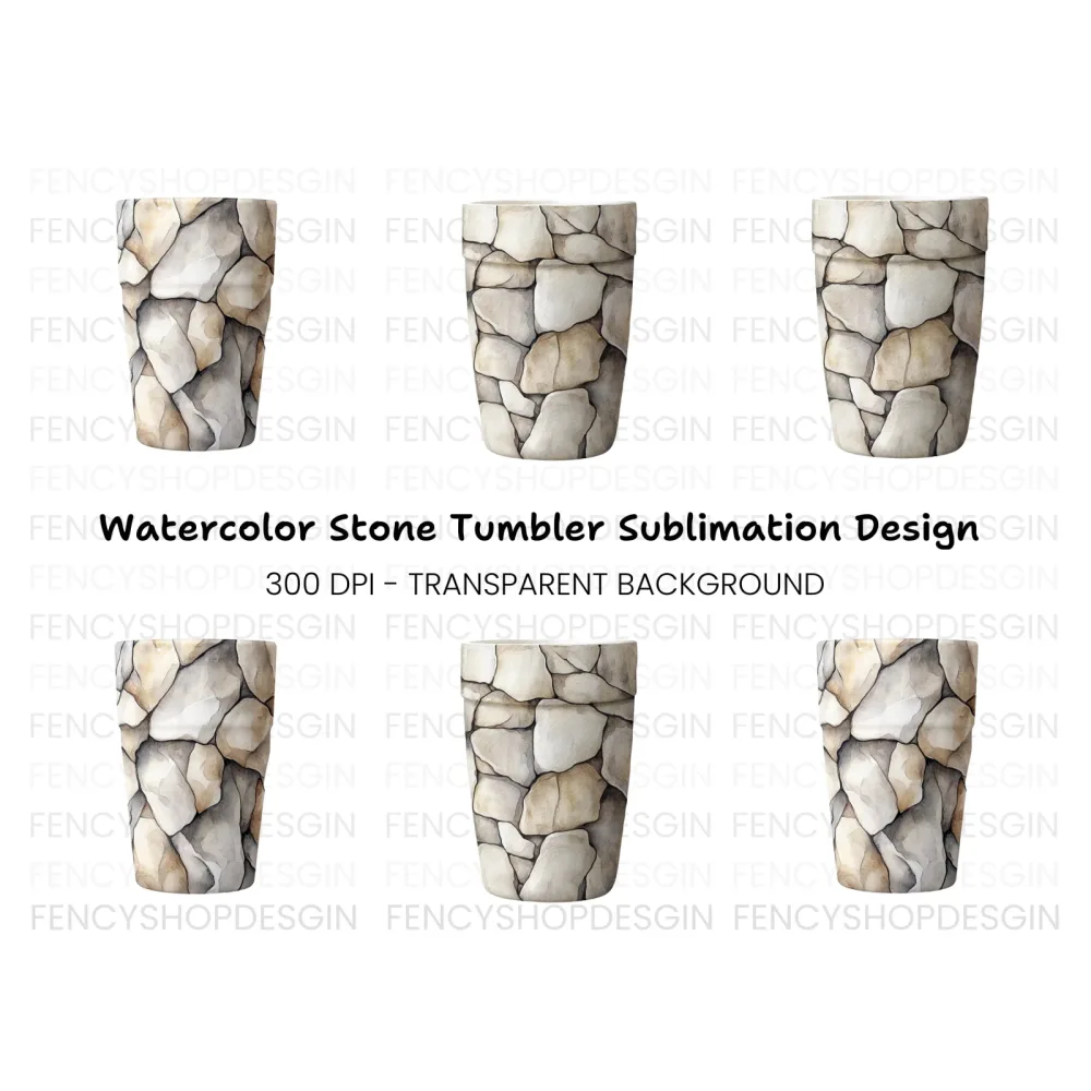 Stone Wall Tumbler Clipart Bundle