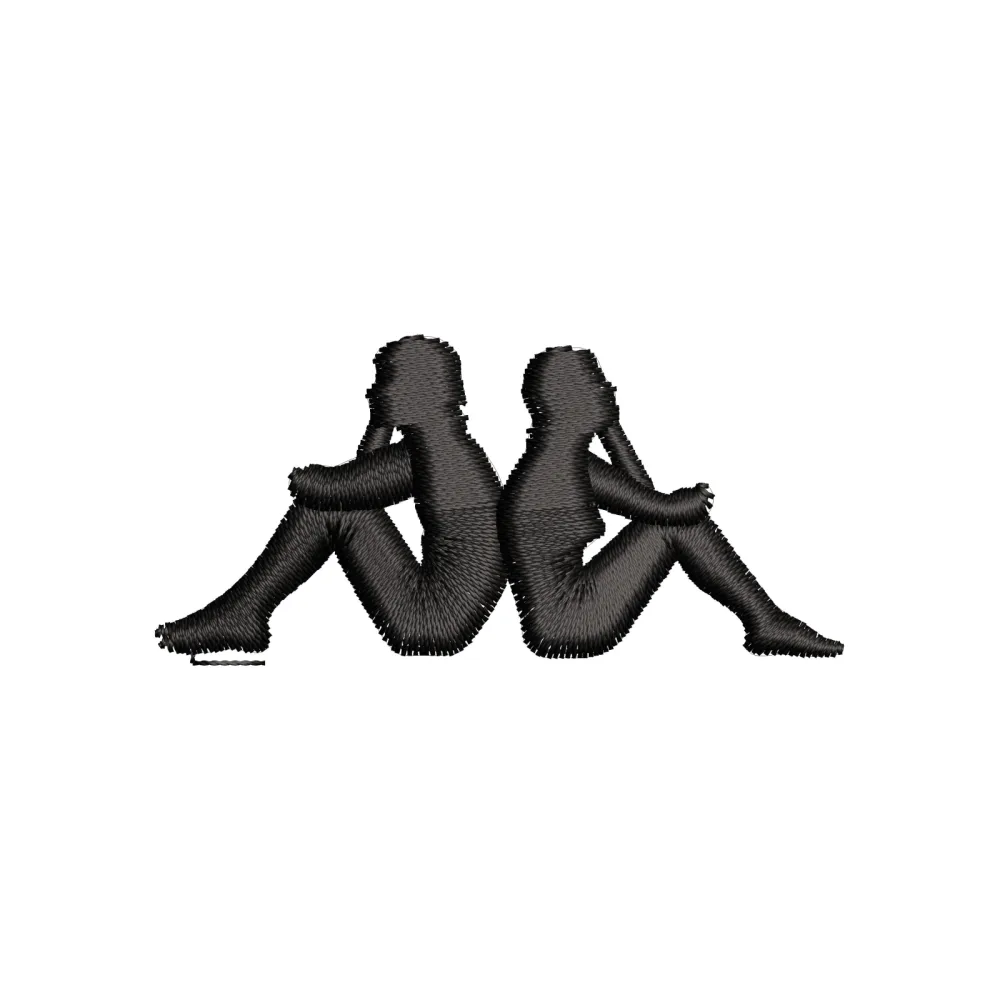 Man Woman Embroidery Design