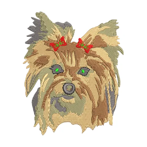 Puppy Head Embroidery Design