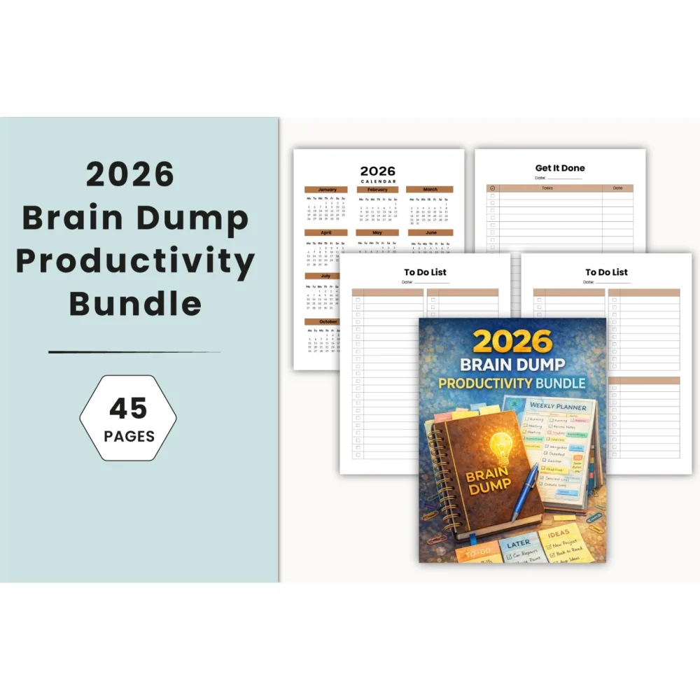 Brain Dump Productivity Planner