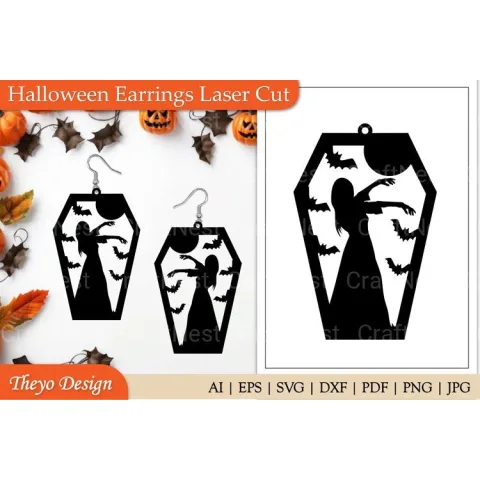 Halloween Earrings: Spooky SVG Bundles