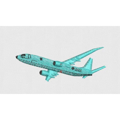 Plane Embroidery Design