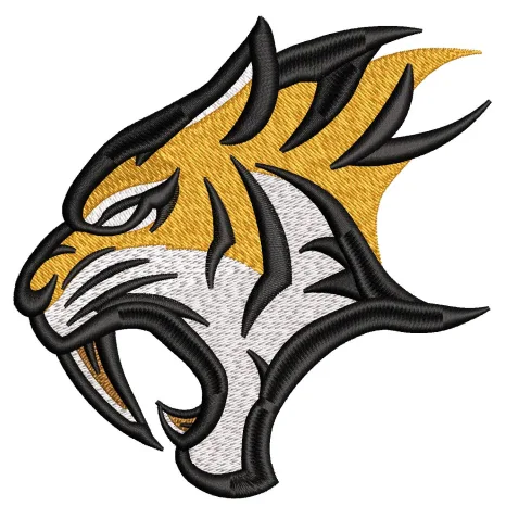 Tiger Face Embroidery Design