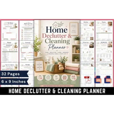 Home Declutter Cleaning Planner