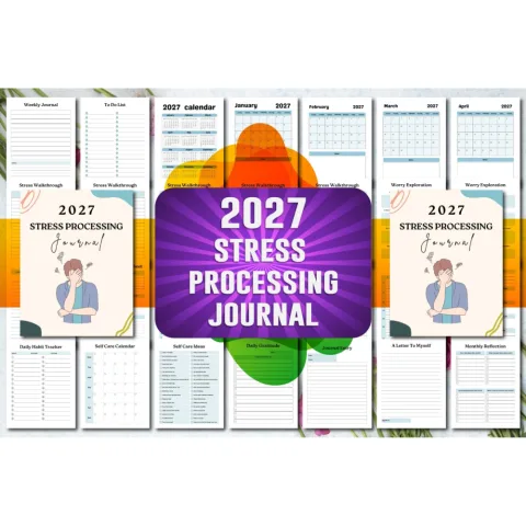 Stress Processing Journal: Enhance Mental Well-being