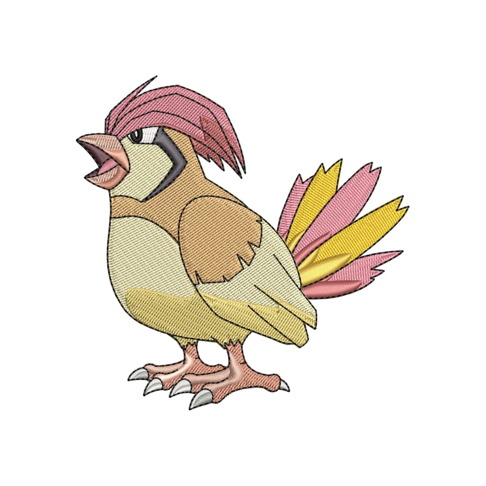 Bird Song Embroidery Design