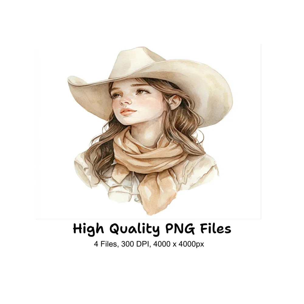 Cowgirl Clipart Bundle