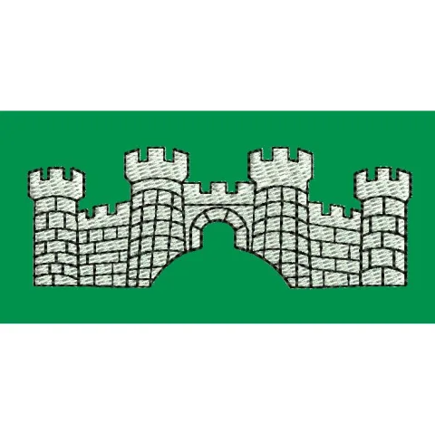 Castle Art Embroidery Design