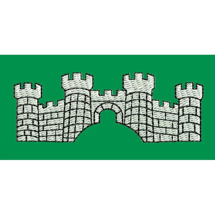 Castle Art Embroidery Design