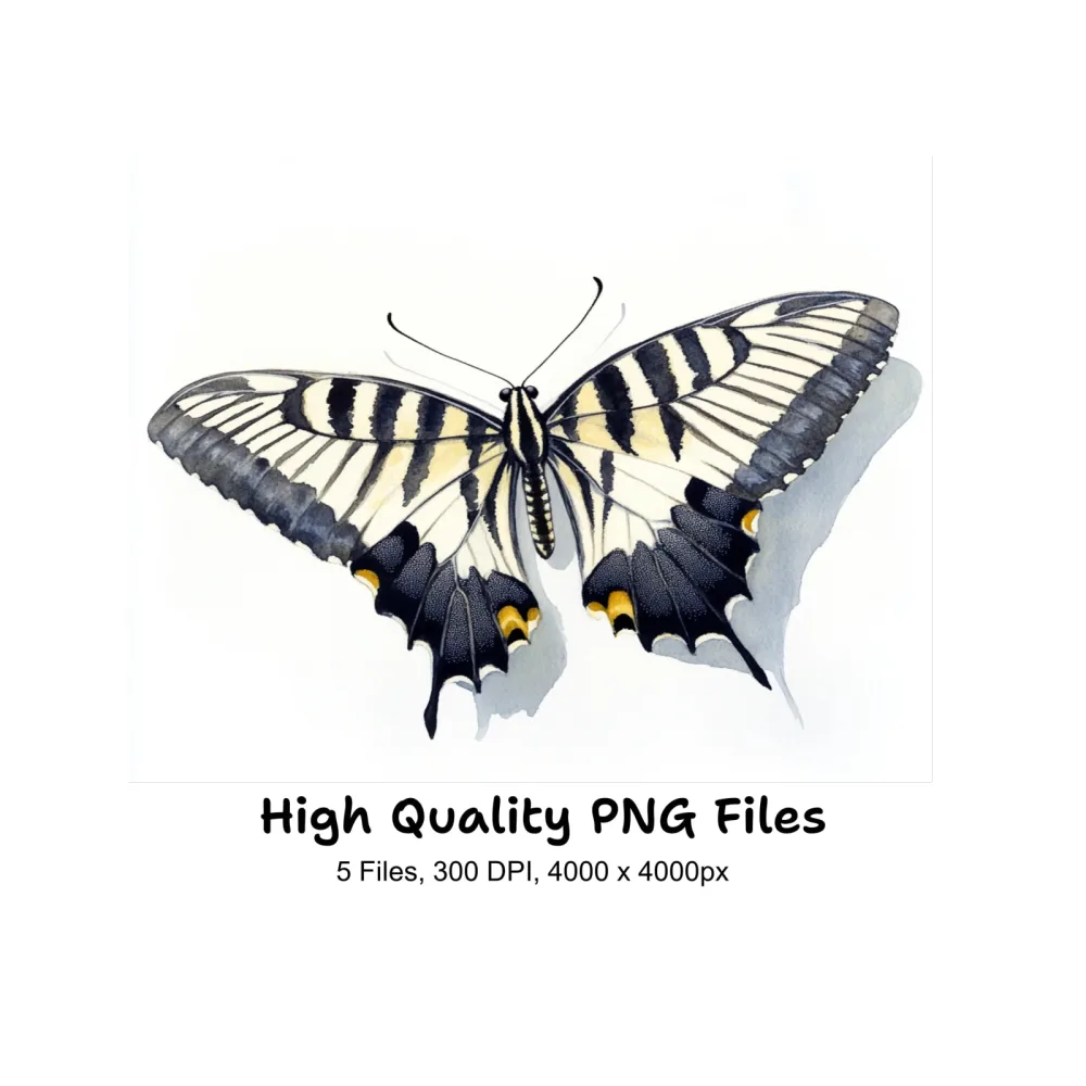 Swallowtail Butterfly Clipart Bundle