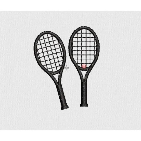 Tennis Embroidery Design