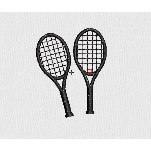 Tennis Embroidery Design