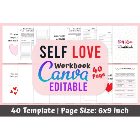 Self Love Workbook for Personal Growth