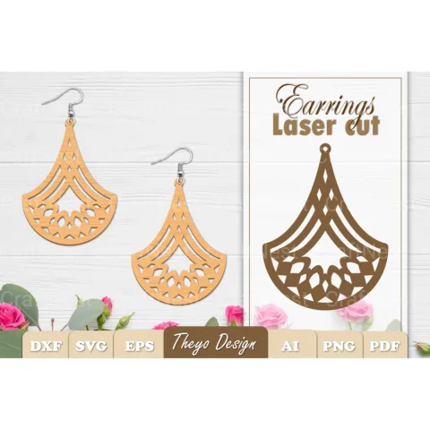 Earrings Mandala SVG Bundle