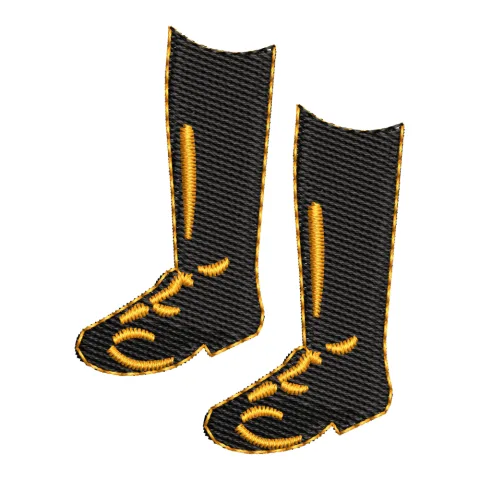Long Shoes Embroidery Design