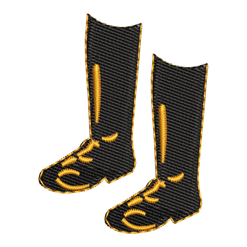 Long Shoes Embroidery Design