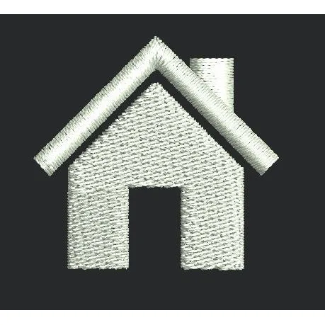 Stylized House Embroidery Design