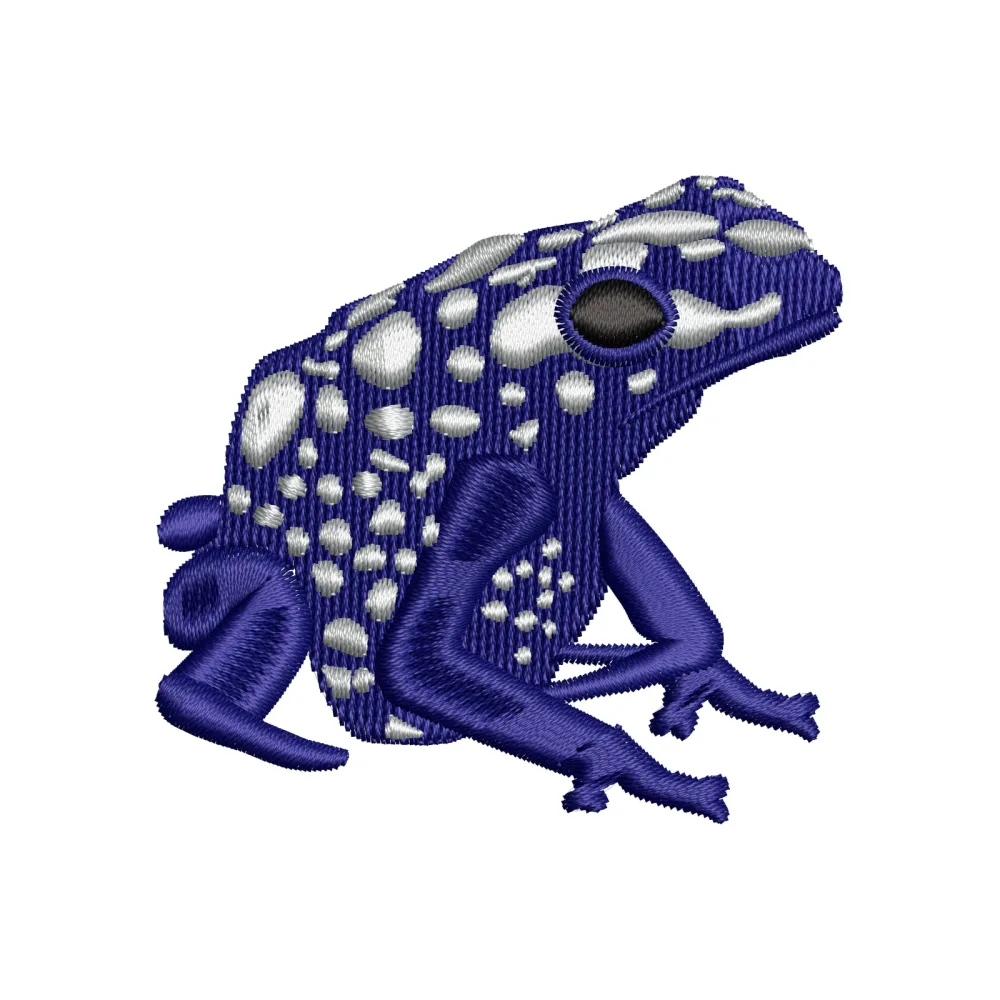 Voi Frog Beauty Colour Embroidery Design