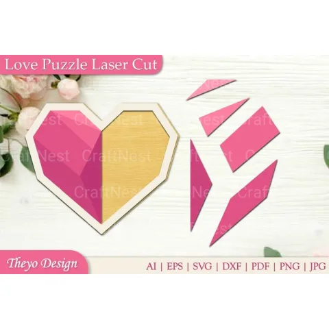 Love Puzzle SVG Bundle