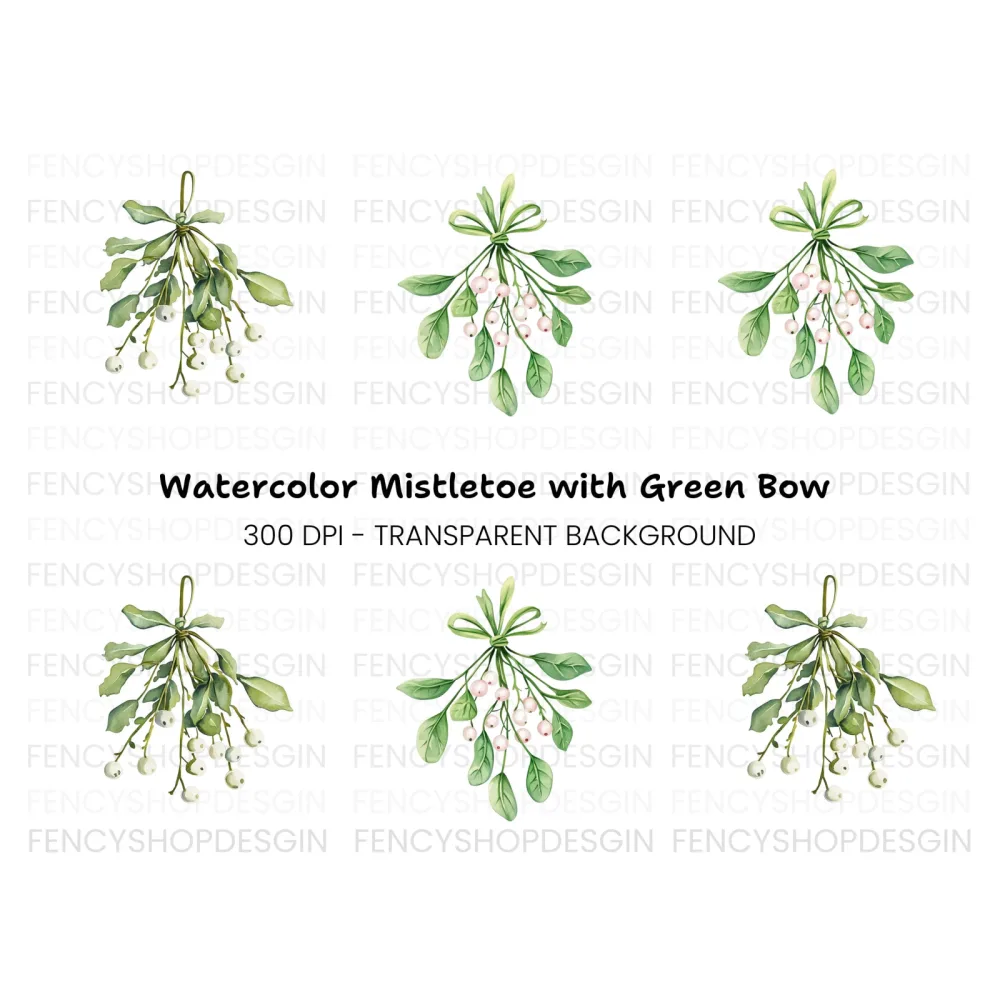 Mistletoe Clipart Bundle