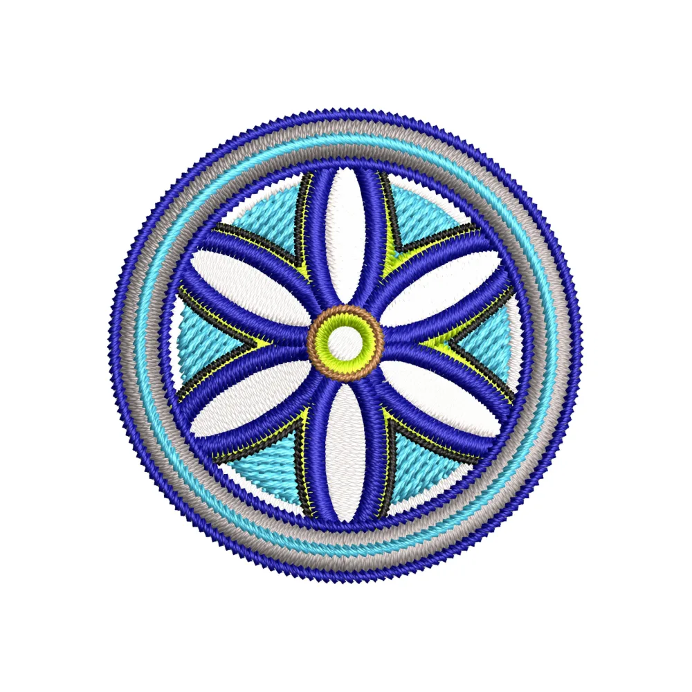 Lucky Wheel Embroidery Design