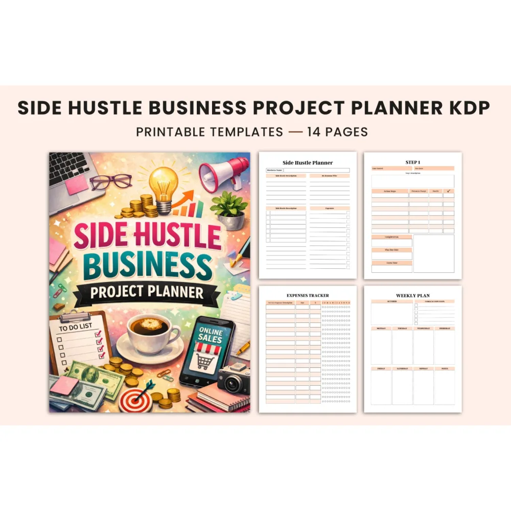 Side Hustle Business Project Planner