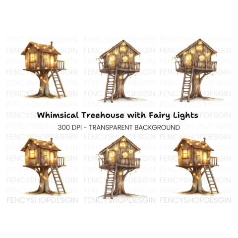 Enchanted Treehouse Clipart Bundle