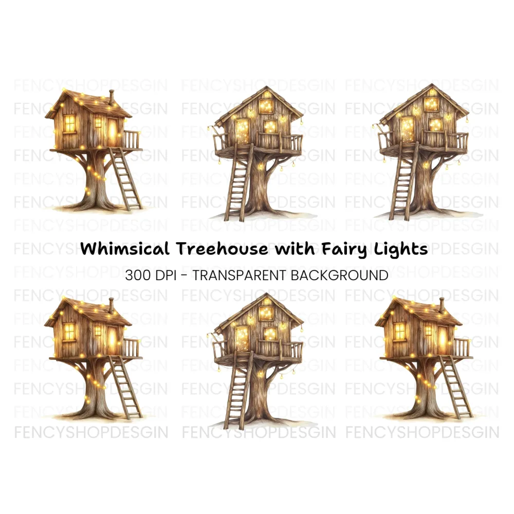 Enchanted Treehouse Clipart Bundle