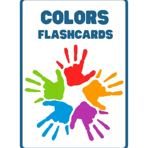 Colors Flashcards with Objects for Kids