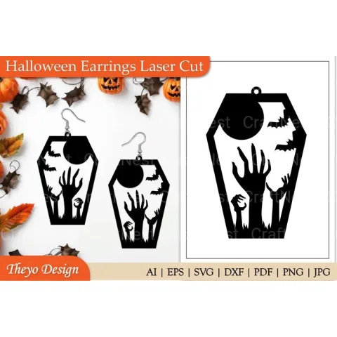 Halloween Earrings: Spooky SVG Bundles